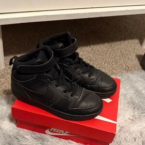 Nike Kids Black High-Top Sneakers